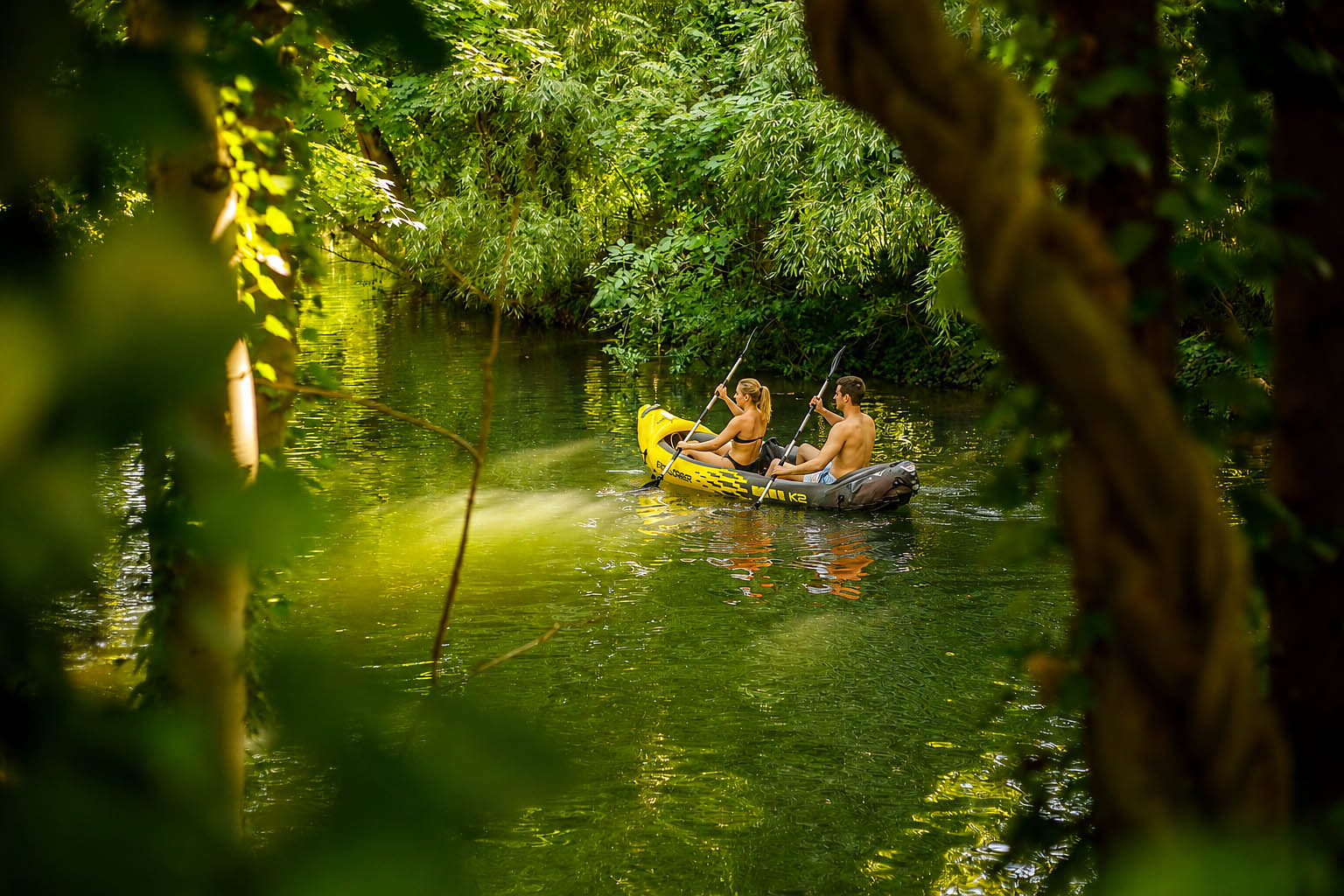 Balade Crusoé Kayak en canoë gonflable