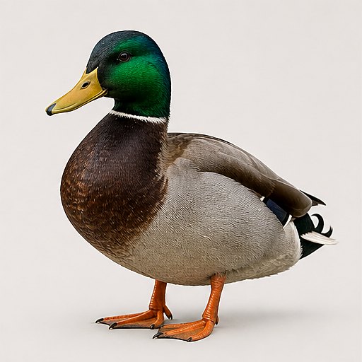 Canard colvert mâle